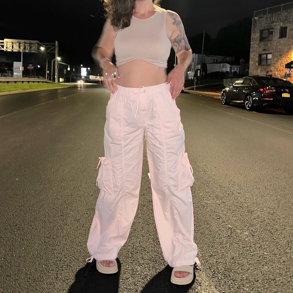 Zara Light Pink Kids Cargo Pants